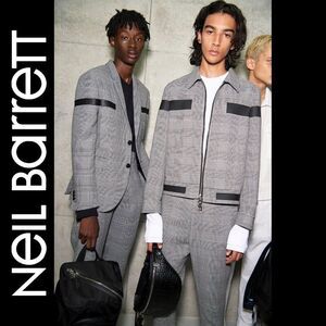 Neil Barrett Vergin Wool Tweed Jacket Slim Fit, Made in Italy, Brand New